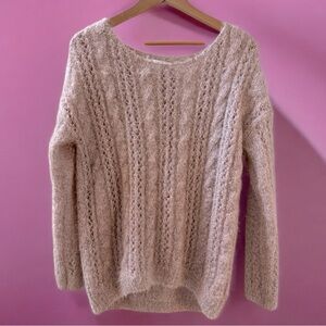 LAUREN CONRAD Fuzzy Sweater Size M